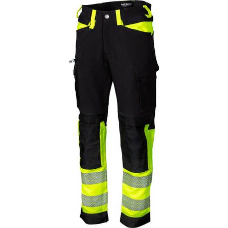 PATRON huomiohousut Luka Hi-Vis keltainen/musta LK1